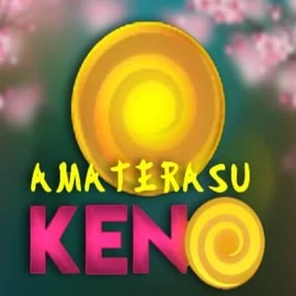 Lottery logo of Amaterasu Keno from Mascot Gaming at SkyHills Casino