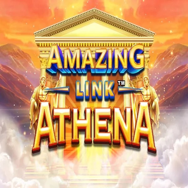 Amazing Link Athena slot logo by SpinPlay Games at SkyHills Casino