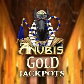 Anubis Gold Jackpots slot logo by Inspired Gaming at SkyHills Casino
