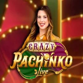 Crazy Pachinko online game logo by Evolution on skyhills-casino.eu.com