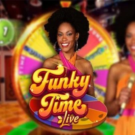 Funky Time casino game by Evolution – featured logo at SkyHills Casino