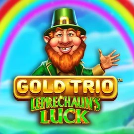 Gold Trio Leprechaun's Luck logo by Playtech at SkyHills Casino