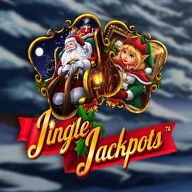 Jingle Jackpots logo by Dragon Gaming at SkyHills Casino