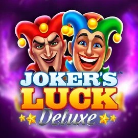 Jokers Luck Deluxe slot logo by Skywind Group at SkyHills Casino