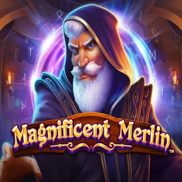 Magnificent Merlin by Greentube, showcased at skyhills-casino.eu.com – game logo