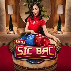 Mega Sic Bac slot logo by Pragmatic Play at SkyHills Casino