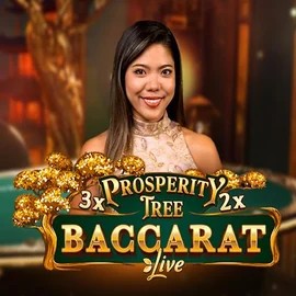 Prosperity Tree Baccarat slot logo by Evolution at SkyHills Casino