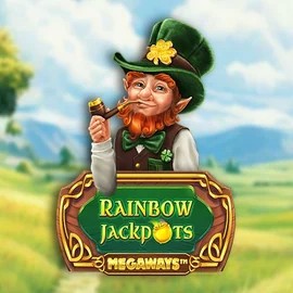 Rainbow Jackpots Megaways online game logo by Red Tiger Gaming on skyhills-casino.eu.com