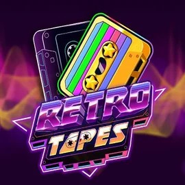 Official Slots logo: Retro Tapes by Push Gaming at SkyHills Casino