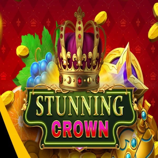 Stunning Crown slot logo by BF Games at SkyHills Casino