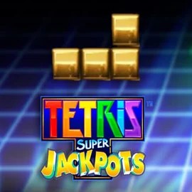 Tetris Super Jackpots logo by WMS at SkyHills Casino