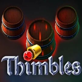 Thimbles slot logo by Evoplay at SkyHills Casino